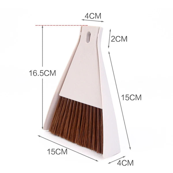 Mini Desktop Broom and Dustpan Set Household Dust Pan and Brush Cleaning Tool
