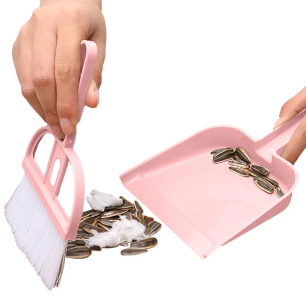 1PC Mini Hand Broom And Dustpan Set Small Dust Pans With Brush Set Cleaning NEW