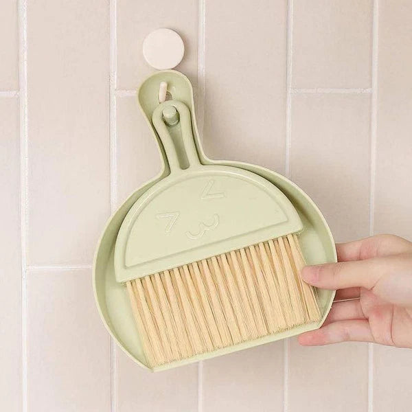 1Set Mini Hand Cleaning Broom And Dustpan Set Small Dust Pans With Brush