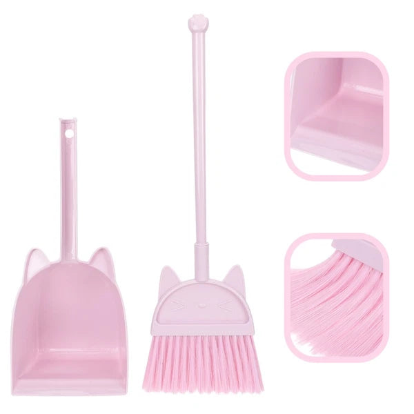 Children's Broom Set Kids Cleaning Girls Toddler and Dustpan for Kit