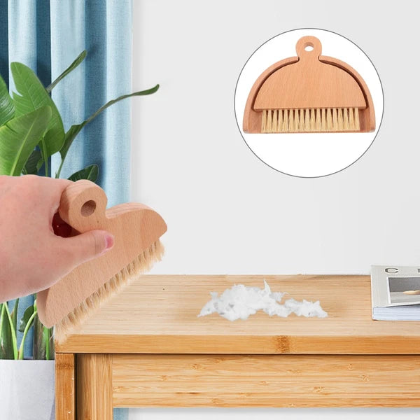 Mini Whisk Broom Desktop Cleaning Brush Set Dad Toddler Hand Dustpan Portable