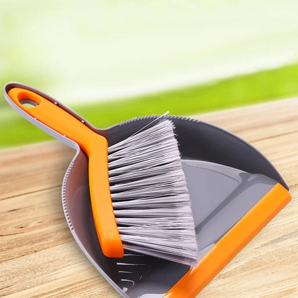 2 Count Mini Broom Set Dust Pan and Brush Sets Brushes Hand Dustpan