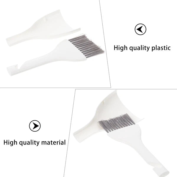 2 Sets Mini Dustpan Broom Desktop Cleaner Small Table Cleaning Kit Hand