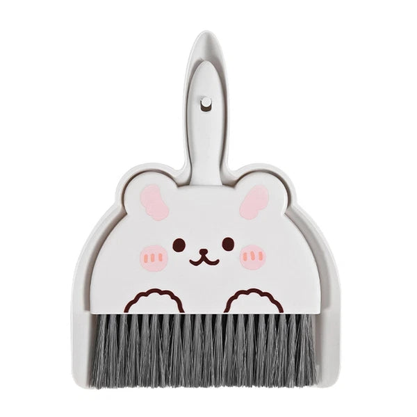Dustpan and Brush Set Cartoon Mini Portable Cleaning Broom