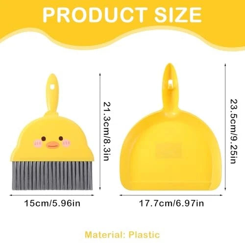 Mini Dustpan and Brush Set，Small Hand Brush and Dust Pan, Portable Cleaning