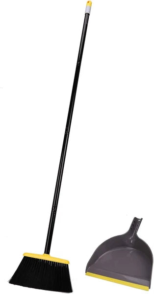 Broom and Dustpan Set,IndoorBroom with Dust pan Combo Set for Home,Angle Kitchen