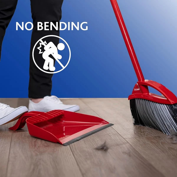 Pet Pro Broom with Step-On Dustpan | Remove 99% with One Sweep | Dustpan Remo...